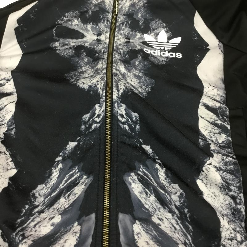 アディダス adidas ジャケット、上着 ジャンパー、ブルゾン トラックジャケット　ジャージトップ　トレフォイル ロゴ、文字 黒 / ブラック /  メンズ USED 古着 中古 10086751