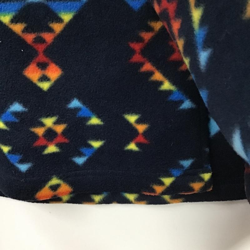 コロンビア Columbia スカート ひざ丈スカート 211 PL5399 バックアイスプリングスカート フリース M 総柄 紺 / ネイビー /  レディース USED 古着 中古 10086813