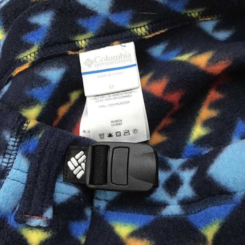 コロンビア Columbia スカート ひざ丈スカート 211 PL5399 バックアイスプリングスカート フリース M 総柄 紺 / ネイビー /  レディース USED 古着 中古 10086813