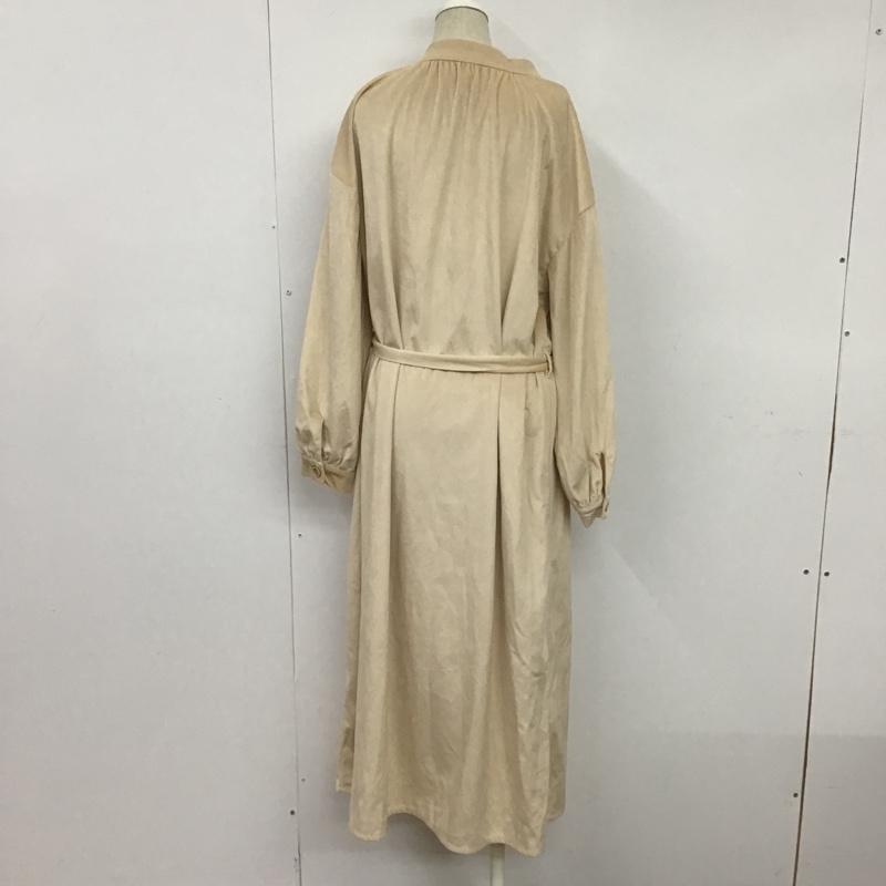 レイカズン Ray Cassin ワンピース ロングスカート 599610869 ベロアコールプチハイワンピース FREE 無地 桃 / ピンク /  レディース USED 古着 中古 10086819