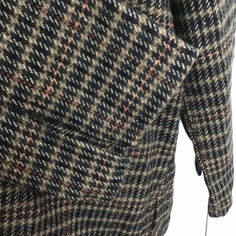 カスタネ Kastane カットソー 長袖 K194514-21 Vネック FREE チェック 黒 / ブラック / X 茶 / ブラウン / X ベージュ / ベージュ / X 橙 / オレンジ / X 緑 / グリーン /  レディース USED 古着 中古 10086822