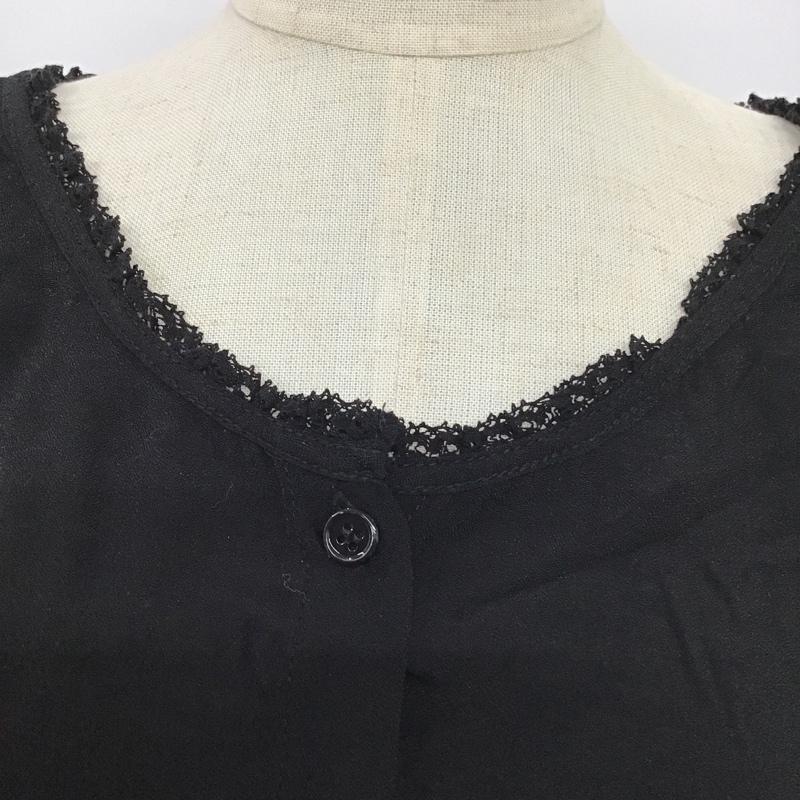 スライ SLY カットソー 長袖 0309AY30-1110 2WAY FREE レース柄 黒 / ブラック /  レディース USED 古着 中古 10086916