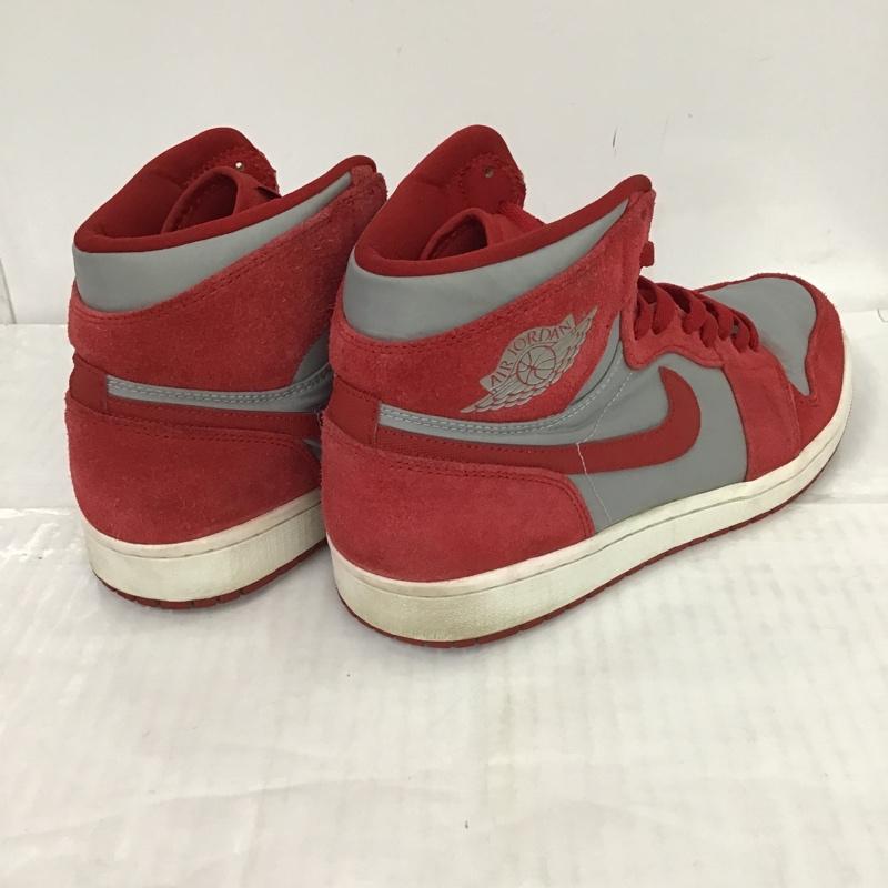 ナイキ NIKE スニーカー スニーカー AA3993-601 AIR JORDAN 1 RETRO HIGH PREMIUM 28cm 28.0cm ワンポイント 赤 / レッド / X 灰 / グレー /  メンズ USED 古着 中古 10086934