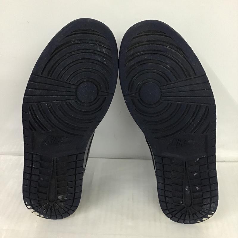 ナイキ NIKE スニーカー スニーカー 554724-006 AIR JORDAN 1 MID 28.5cm 28.5cm ワンポイント 灰 / グレー / X 紺 / ネイビー /  メンズ USED 古着 中古 10086941