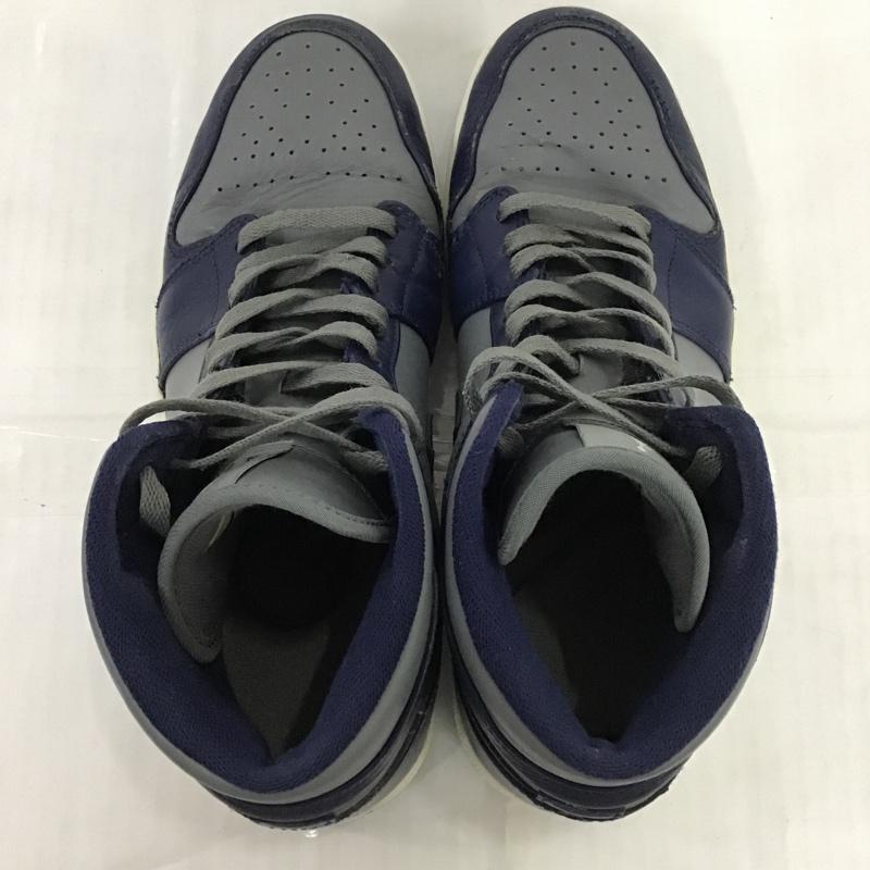 ナイキ NIKE スニーカー スニーカー 554724-006 AIR JORDAN 1 MID 28.5cm 28.5cm ワンポイント 灰 / グレー / X 紺 / ネイビー /  メンズ USED 古着 中古 10086941