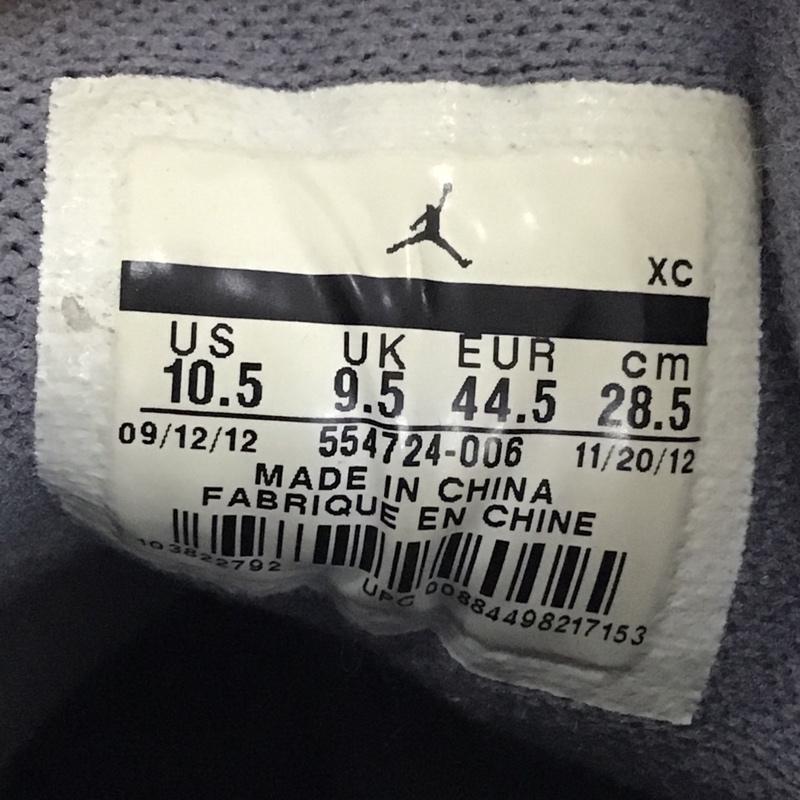 ナイキ NIKE スニーカー スニーカー 554724-006 AIR JORDAN 1 MID 28.5cm 28.5cm ワンポイント 灰 / グレー / X 紺 / ネイビー /  メンズ USED 古着 中古 10086941