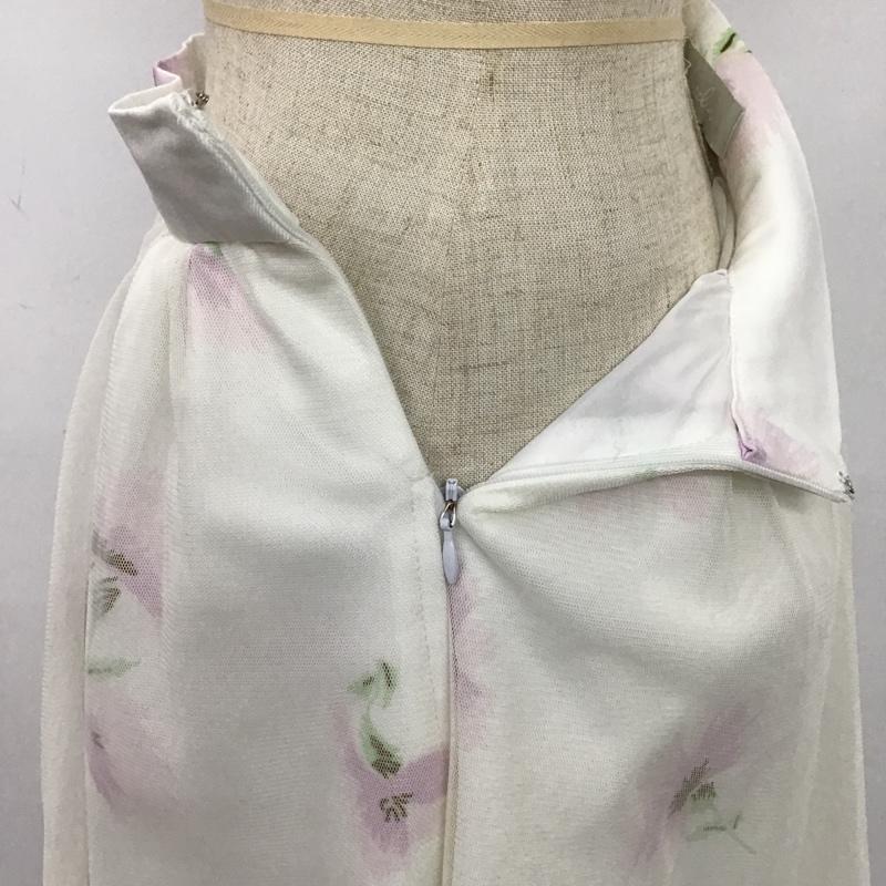 ダズリン dazzlin スカート ひざ丈スカート 021620802401 オーバーチュールフラワースカート S 花柄 白 / ホワイト /  レディース USED 古着 中古 10086963