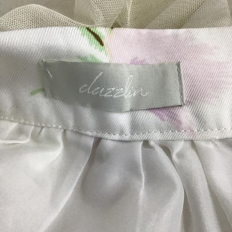 ダズリン dazzlin スカート ひざ丈スカート 021620802401 オーバーチュールフラワースカート S 花柄 白 / ホワイト /  レディース USED 古着 中古 10086963