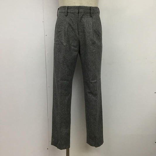 シップス SHIPS パンツ スラックス タック 千鳥格子 黒 / ブラック / X 白 / ホワイト /  メンズ USED 古着 中古 10087026