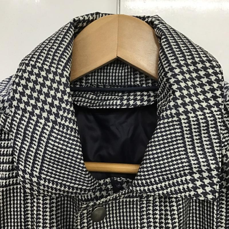 シップス SHIPS コート コート一般 撥水 ライナー ポーチ付き 千鳥格子 白 / ホワイト / X 紺 / ネイビー /  メンズ USED 古着 中古 10087045