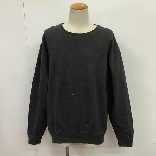 ポロバイラルフローレン Polo by RALPH LAUREN トレーナー 長袖 スウェット 裏起毛 L ワンポイント チャコールグレー / チャコールグレー /  メンズ USED 古着 中古 10087048