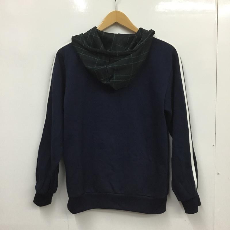 アディダス adidas パーカー 長袖 ED7017 XS 無地 紺 / ネイビー /  メンズ USED 古着 中古 10087228
