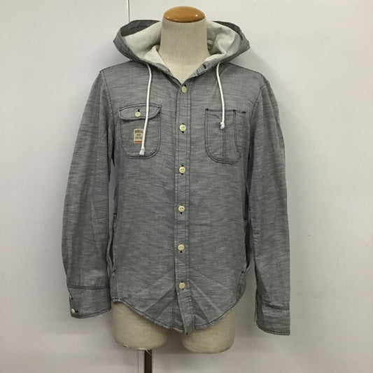 ディーゼル DIESEL シャツ、ブラウス 長袖 フード付きシャツ S ロゴ、文字 灰 / グレー /  メンズ USED 古着 中古 10087244
