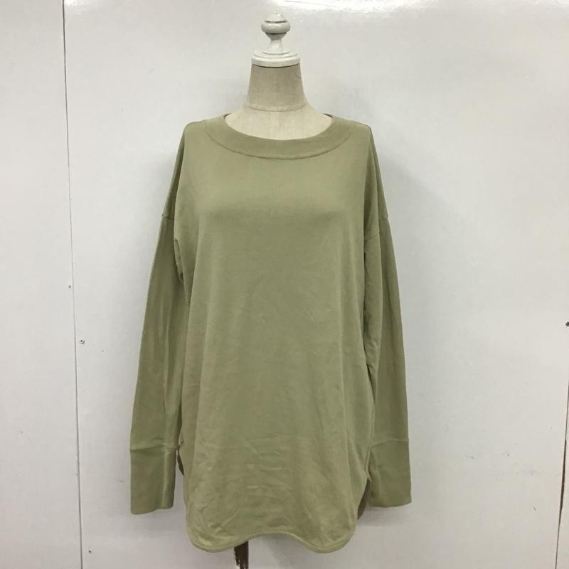 アズールバイマウジー AZUL BY MOUSSY カットソー 長袖 250DAS80-088H BACK BUTTON LONG T S 無地 薄緑 / ライトグリーン /  レディース USED 古着 中古 10087251