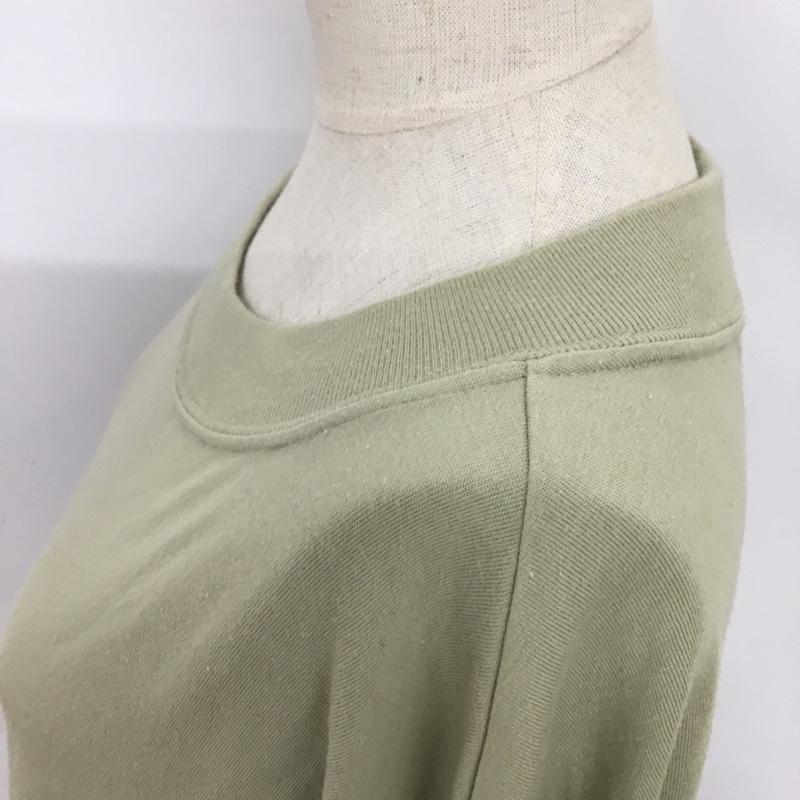 アズールバイマウジー AZUL BY MOUSSY カットソー 長袖 250DAS80-088H BACK BUTTON LONG T S 無地 薄緑 / ライトグリーン /  レディース USED 古着 中古 10087251