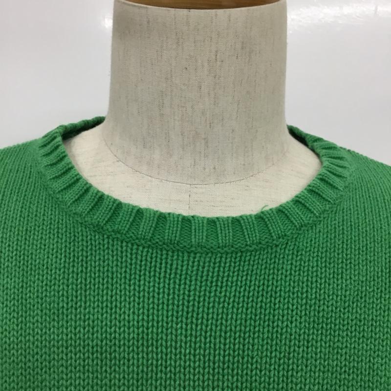 チャップス CHAPS ニット、セーター 長袖 コットン L ワンポイント 緑 / グリーン /  メンズ USED 古着 中古 10087282