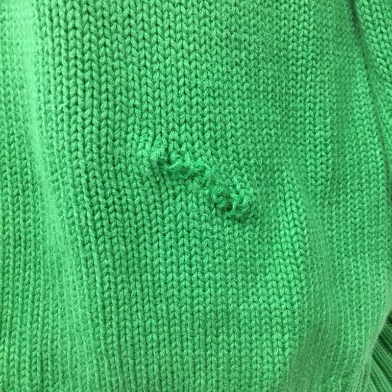 チャップス CHAPS ニット、セーター 長袖 コットン L ワンポイント 緑 / グリーン /  メンズ USED 古着 中古 10087282