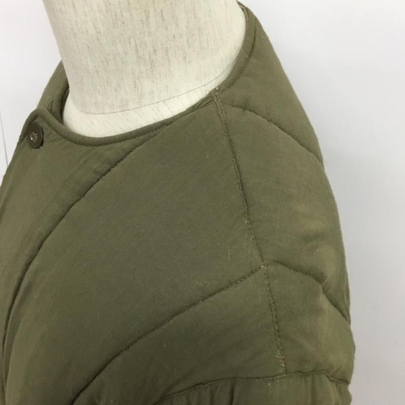 古着 USED ジャケット、上着 ジャケット、ブレザー ノーカラー 無地 カーキ / カーキ /  メンズ USED 古着 中古 10087283