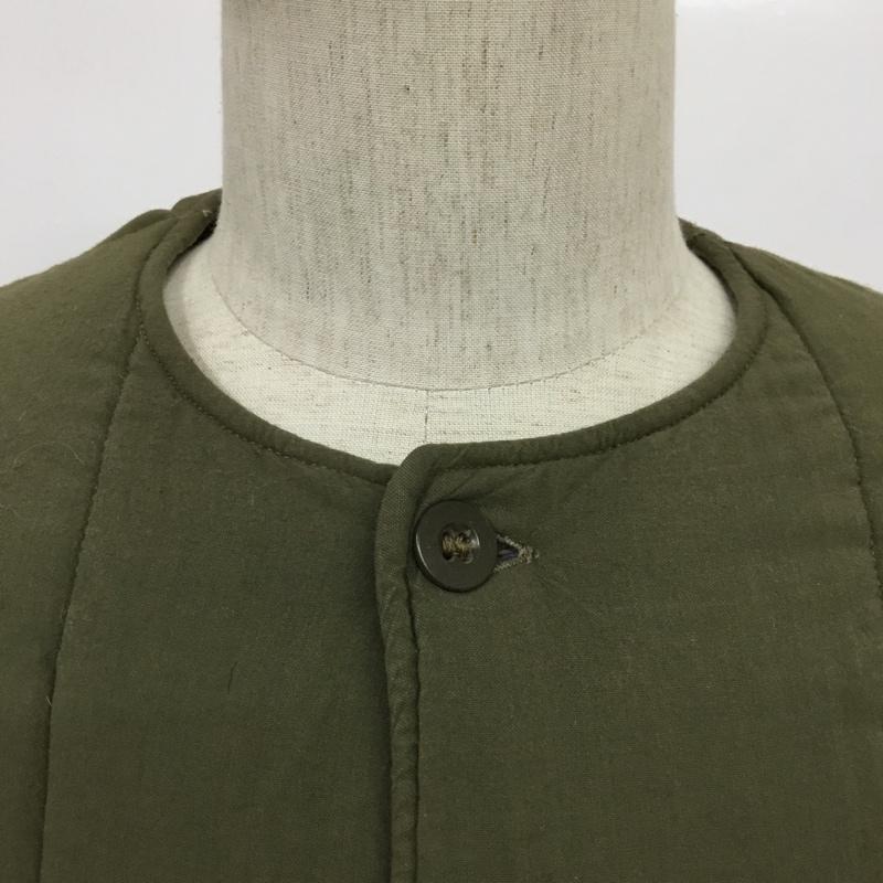 古着 USED ジャケット、上着 ジャケット、ブレザー ノーカラー 無地 カーキ / カーキ /  メンズ USED 古着 中古 10087283