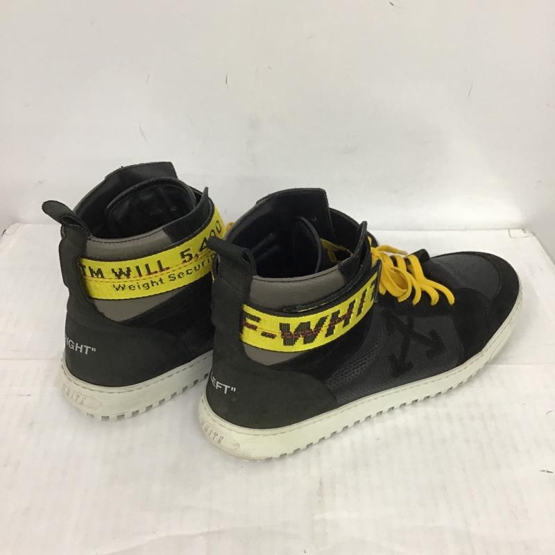 オフホワイト Off-White スニーカー スニーカー ハイカット 43 ロゴ、文字 黒 / ブラック / X 黄 / イエロー /  メンズ USED 古着 中古 10087352