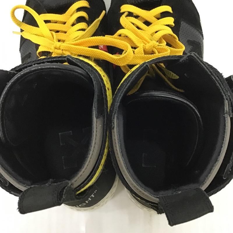 オフホワイト Off-White スニーカー スニーカー ハイカット 43 ロゴ、文字 黒 / ブラック / X 黄 / イエロー /  メンズ USED 古着 中古 10087352
