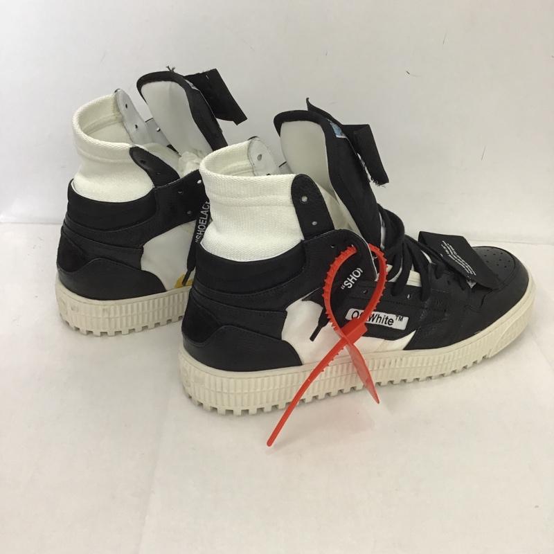 オフホワイト Off-White スニーカー スニーカー ハイカット 箱有 42 ロゴ、文字 白 / ホワイト / X 黒 / ブラック / X 黄 / イエロー /  メンズ USED 古着 中古 10087359