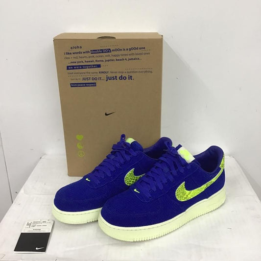 ナイキ NIKE スニーカー スニーカー CK3314 400 WMNS AIR FORCE 1 07 NXN 28cm 箱有 28.0cm ワンポイント 青 / ブルー /  メンズ USED 古着 中古 10087367