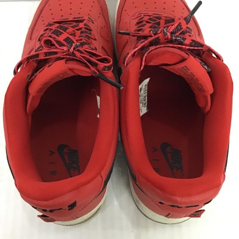 ナイキ NIKE スニーカー スニーカー 823511-604 AIR FORCE 1 07 LV8 26cm 26.0cm ロゴ、文字 赤 / レッド / X 黒 / ブラック / X 白 / ホワイト /  メンズ USED 古着 中古 10087377