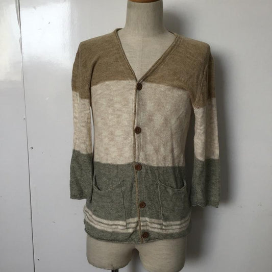 チャオパニック CIAOPANIC カーディガン 七分袖 M 無地 マルチカラー / マルチカラー /  メンズ USED 古着 中古 10087405