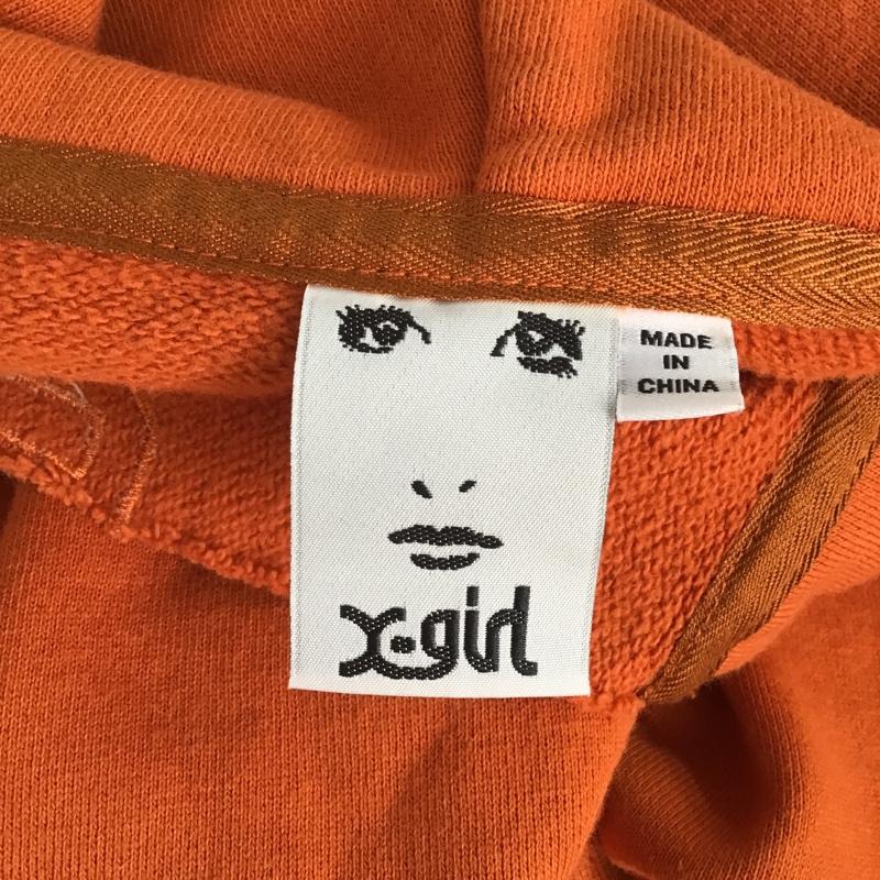 エックスガール X-girl パーカー 長袖 1 ロゴ、文字 マルチカラー / マルチカラー /  メンズ USED 古着 中古 10087407