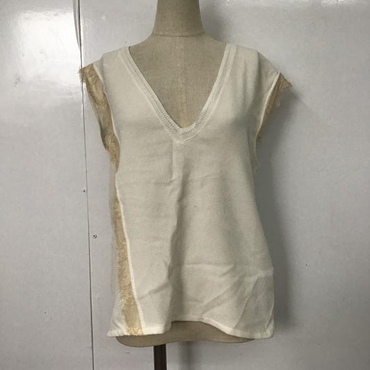 ザラ ZARA タンクトップ タンクトップ M 無地 白 / ホワイト /  レディース USED 古着 中古 10087414