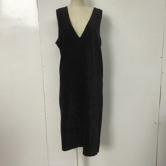 ナチュラルビューティーベーシック NATURAL BEAUTY BASIC ワンピース ひざ丈スカート S 無地 黒 / ブラック /  レディース USED 古着 中古 10087415