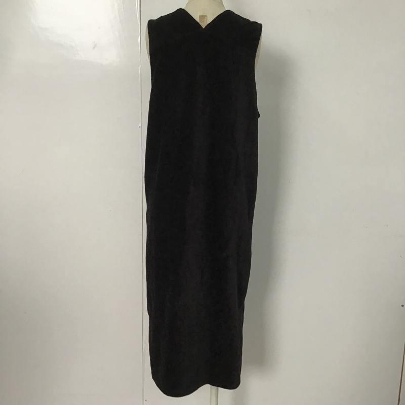 ナチュラルビューティーベーシック NATURAL BEAUTY BASIC ワンピース ひざ丈スカート S 無地 黒 / ブラック /  レディース USED 古着 中古 10087415