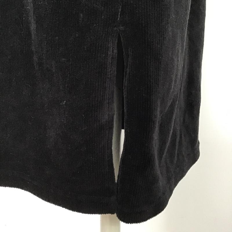 ナチュラルビューティーベーシック NATURAL BEAUTY BASIC ワンピース ひざ丈スカート S 無地 黒 / ブラック /  レディース USED 古着 中古 10087415