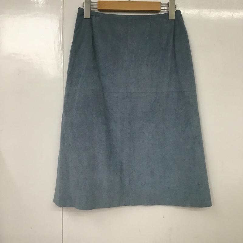 ニジュウサンク 23区 スカート ひざ丈スカート 38 無地 水色 / ライトブルー /  レディース USED 古着 中古 10087424