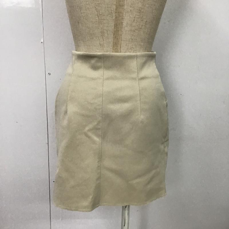 エモダ EMODA スカート ミニスカート S 無地 ベージュ / ベージュ /  レディース USED 古着 中古 10087425