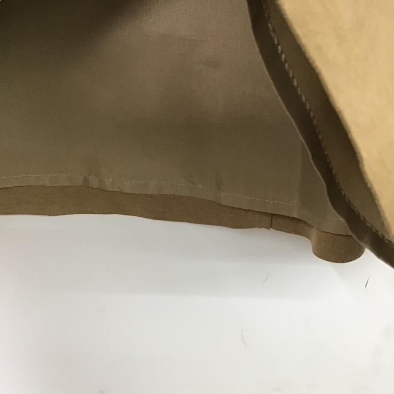 ナチュラルビューティーベーシック NATURAL BEAUTY BASIC スカート ミニスカート L 無地 茶 / ブラウン /  レディース USED 古着 中古 10087426