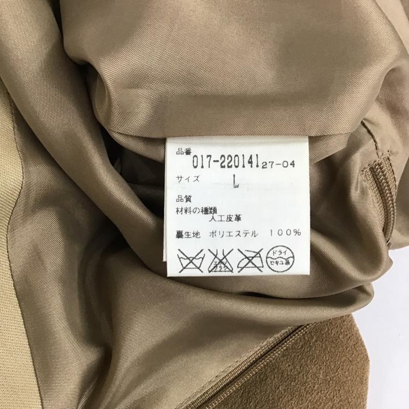 ナチュラルビューティーベーシック NATURAL BEAUTY BASIC スカート ミニスカート L 無地 茶 / ブラウン /  レディース USED 古着 中古 10087426
