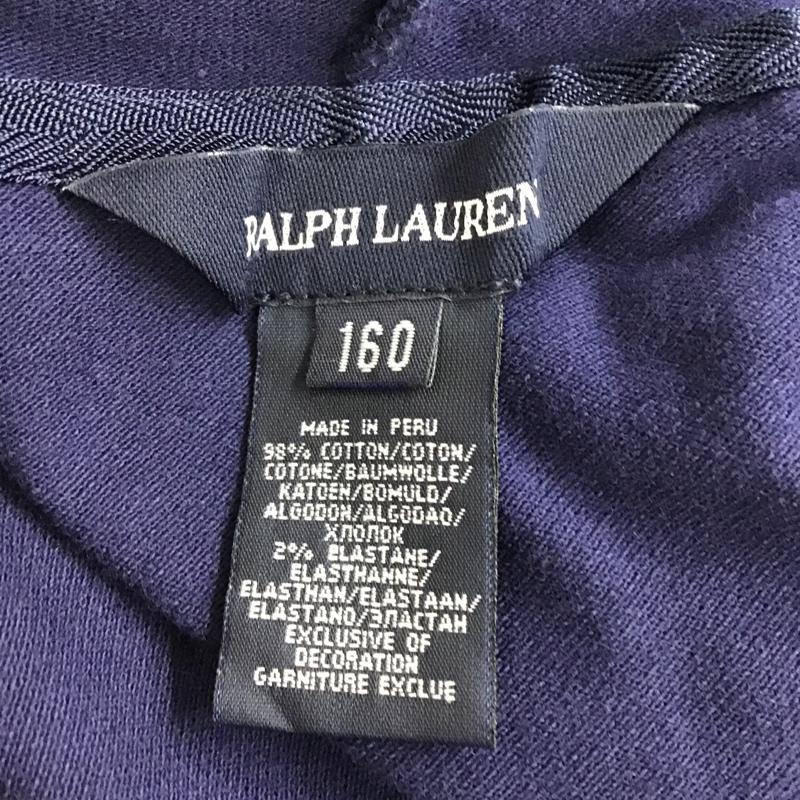 ラルフローレン RALPHLAUREN ワンピース ひざ丈スカート キッズ 160 フード付き 160cm ワンポイント 紺 / ネイビー / X 白 / ホワイト / X 桃 / ピンク /  ガールズ USED 古着 中古 10087499