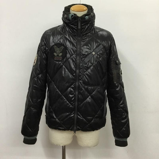 アヴィレックス AVIREX ジャケット、上着 ジャンパー、ブルゾン 6122069 AF-75 USCG 中綿 M ロゴ、文字 黒 / ブラック /  メンズ USED 古着 中古 10087508