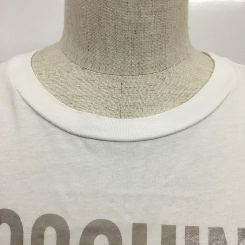 モスキーノ MOSCHINO Tシャツ 半袖 M ロゴ、文字 白 / ホワイト /  メンズ USED 古着 中古 10087512