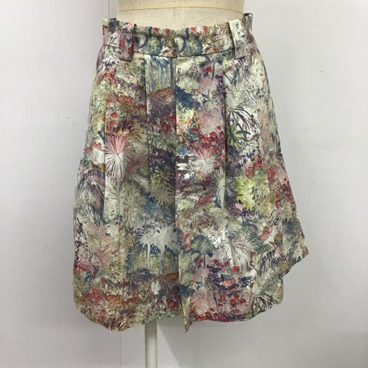 マカフィー MACPHEE スカート ミニスカート 36 総柄 マルチカラー / マルチカラー /  レディース USED 古着 中古 10087541
