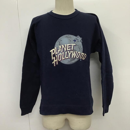 古着 USED トレーナー 長袖 S 無地 紺 / ネイビー /  メンズ USED 古着 中古 10087600