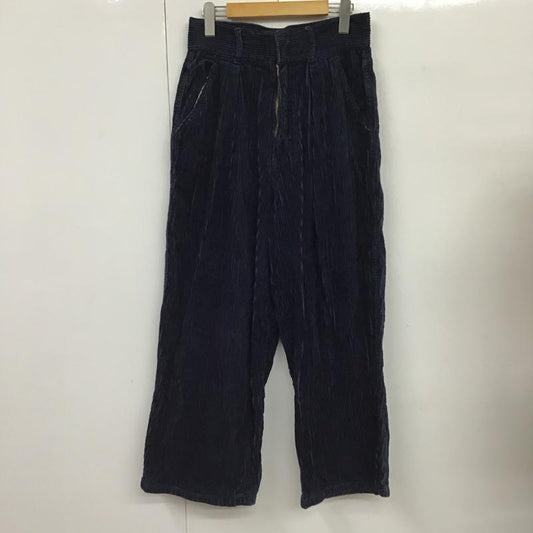 ニコアンド niko and... ボトムス ボトムス コーデュロイパンツ ワイド M 無地 紺 / ネイビー /  レディース USED 古着 中古 10087608