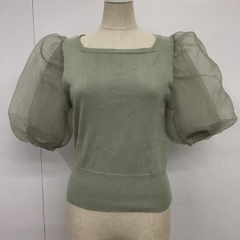 アプレジュール apres jour カットソー 半袖 FREE 無地 カーキ / カーキ /  レディース USED 古着 中古 10087610