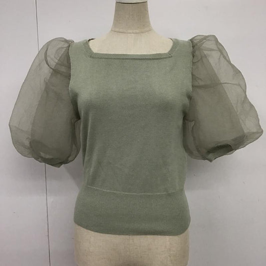 アプレジュール apres jour カットソー 半袖 FREE 無地 カーキ / カーキ /  レディース USED 古着 中古 10087610