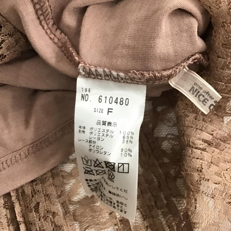 ナイスクラップ NICE CLAUP カットソー 半袖 FREE 無地 桃 / ピンク /  レディース USED 古着 中古 10087622