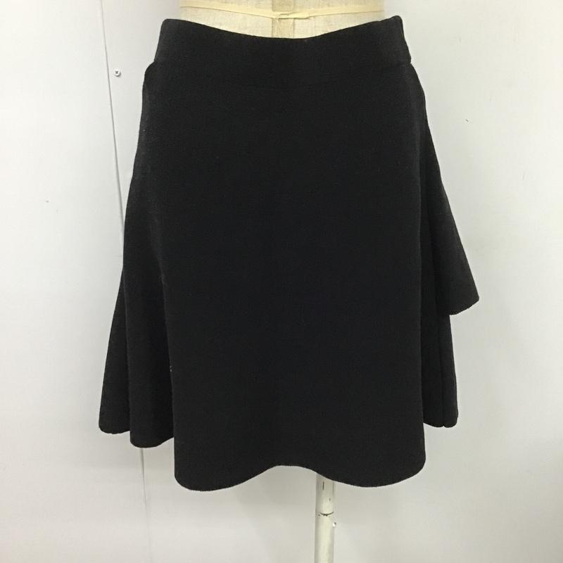 ザラベーシック ZARA BASIC スカート ミニスカート M 無地 黒 / ブラック /  レディース USED 古着 中古 10087650