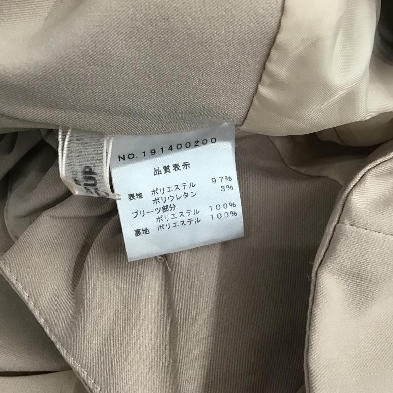 ナイスクラップ NICE CLAUP スカート ひざ丈スカート 無地 ベージュ / ベージュ /  レディース USED 古着 中古 10087658