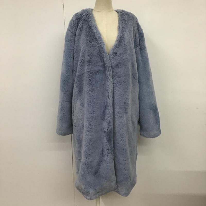 グローバルワーク GLOBAL WORK コート コート一般 L 無地 水色 / ライトブルー /  レディース USED 古着 中古 10087666